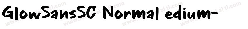 GlowSansSC Normal edium字体转换